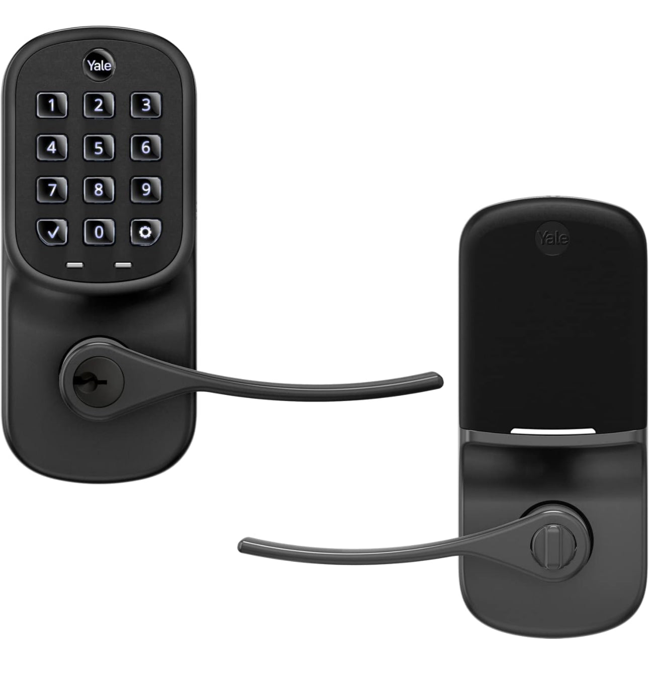 Yale Assure Lever - WiFi Keypad Smart Lever Lock - Black Suede (open/new)